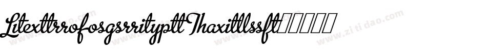 MetroScript Tails字体转换